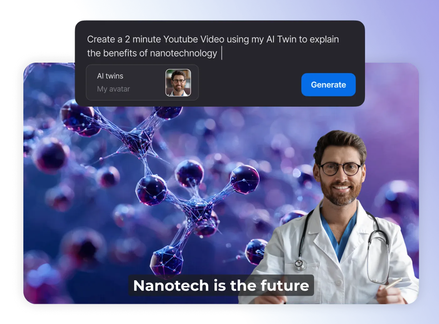 Social media videos with a presenter